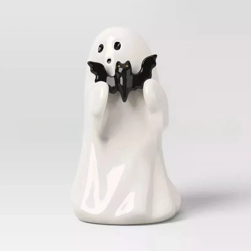 15CM Halloween Decoration Ghost Dog Walking Statue Resin Desktop Decoration Ghost Model Cute Ghost Figurine Home Decor