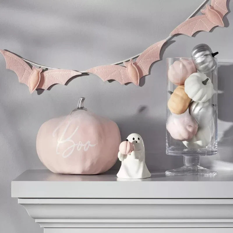 15CM Halloween Decoration Ghost Dog Walking Statue Resin Desktop Decoration Ghost Model Cute Ghost Figurine Home Decor