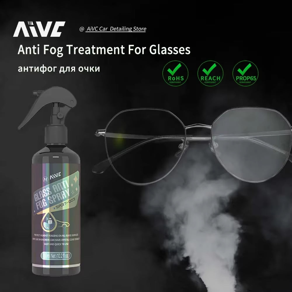 Glass anti Fog Coating Spray Winter Car Interior Windshield Long Lasting Prevent Fogging Clear Vision Fog Repellent Mirror Clean