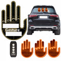 Car Hand Light Gesture LED Car Middle Finger up Back Window Car Sign LED Hand for Car