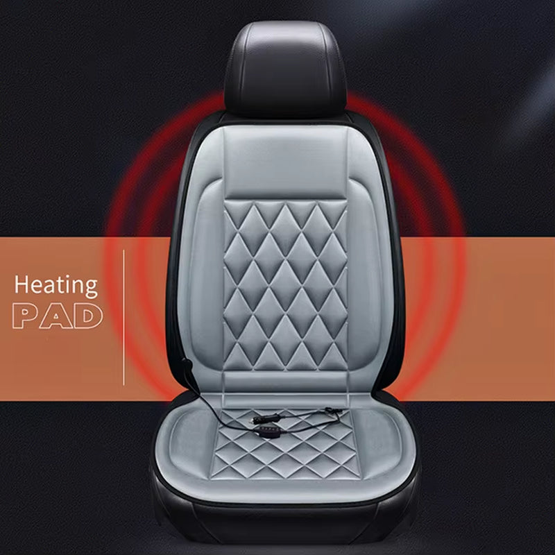 1/2Pcs Winter Heated Car Seat Cover 12V Heating Warmer Car Seat Cushion Auto Universal Car Seat Protector Cloak Cover Pads Set